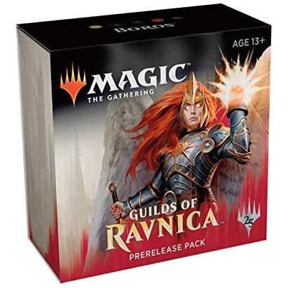 Magic The Gathering: MTG: Guilds of Ravnica Prerelease Pack Boros (Pre-Release Promo + 6 Boosters + d20 Spindown Counter) Kit